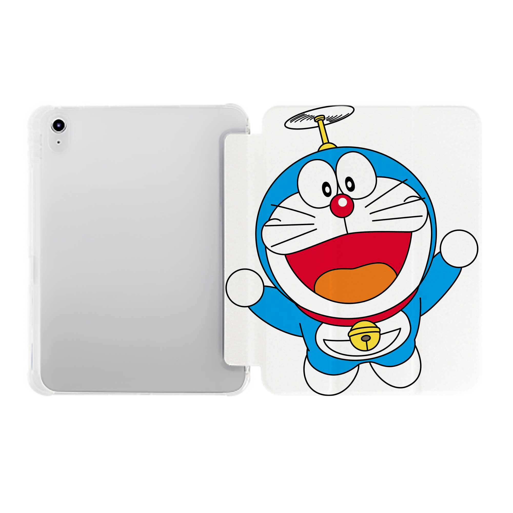 （画像用） ドラえもん Doraemon IPad ケース ペン収納付き 三つ折りスタンド PUレザー×シリコン 対応機種9.5/10.5/10.9インチ